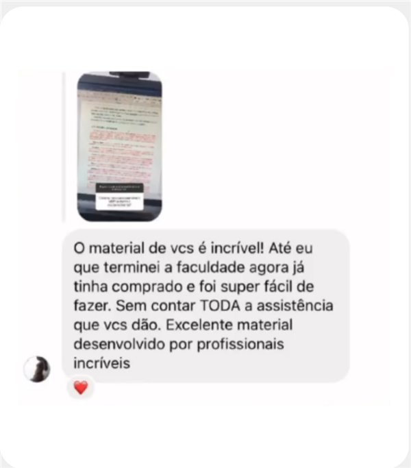 Feedback: o material é incrível e foi super fácil de fazer, desenvolvido por profissionais incríveis